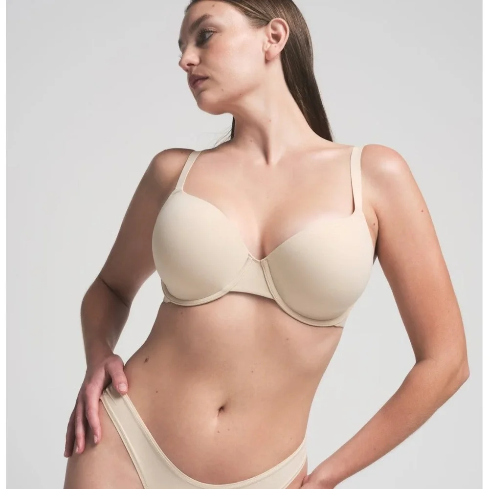 Skims Fits‎ Everybody T-Shirt Bra BR-UWR-2294 Sand 32B